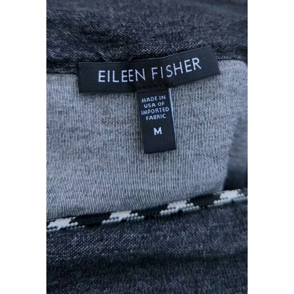 Eileen Fisher Washable Stretch Crepe Melange Mini Skirt Dark Gray M - Picture 2 of 4